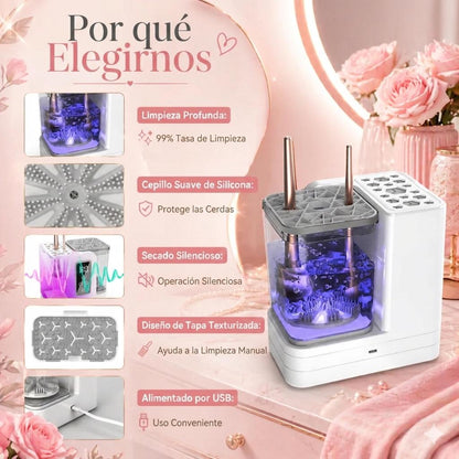 Ultimate Makeup Washer 5 en 1 lavado y secado de brochas y esponjas