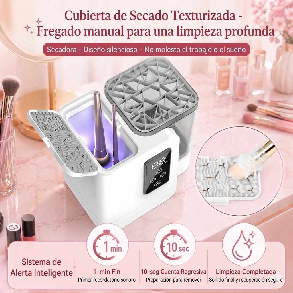 Ultimate Makeup Washer 5 en 1 lavado y secado de brochas y esponjas